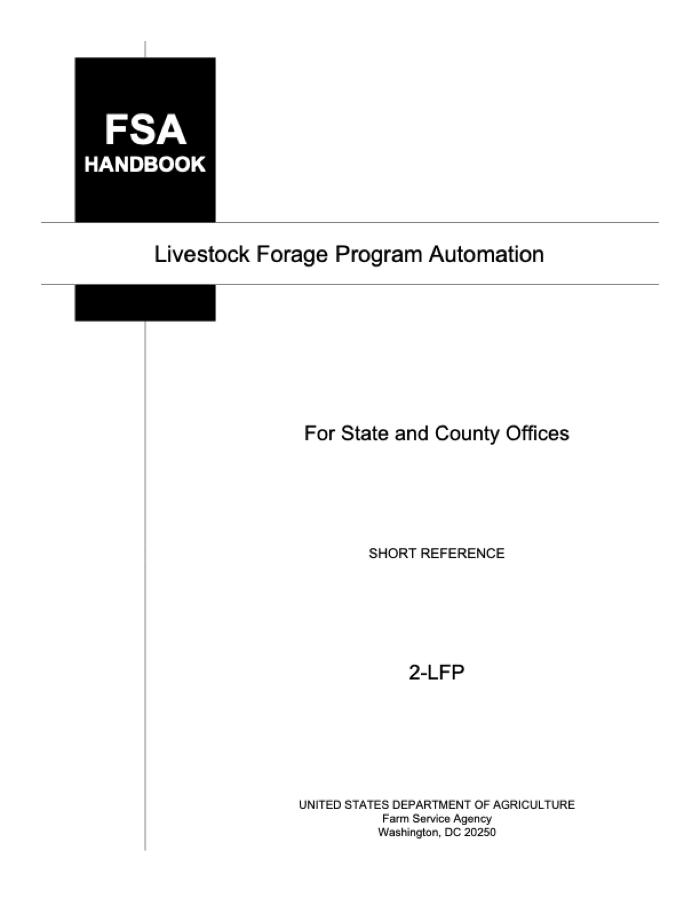 2-LFP: Livestock Forage Program Automation (Amendment 1) preview