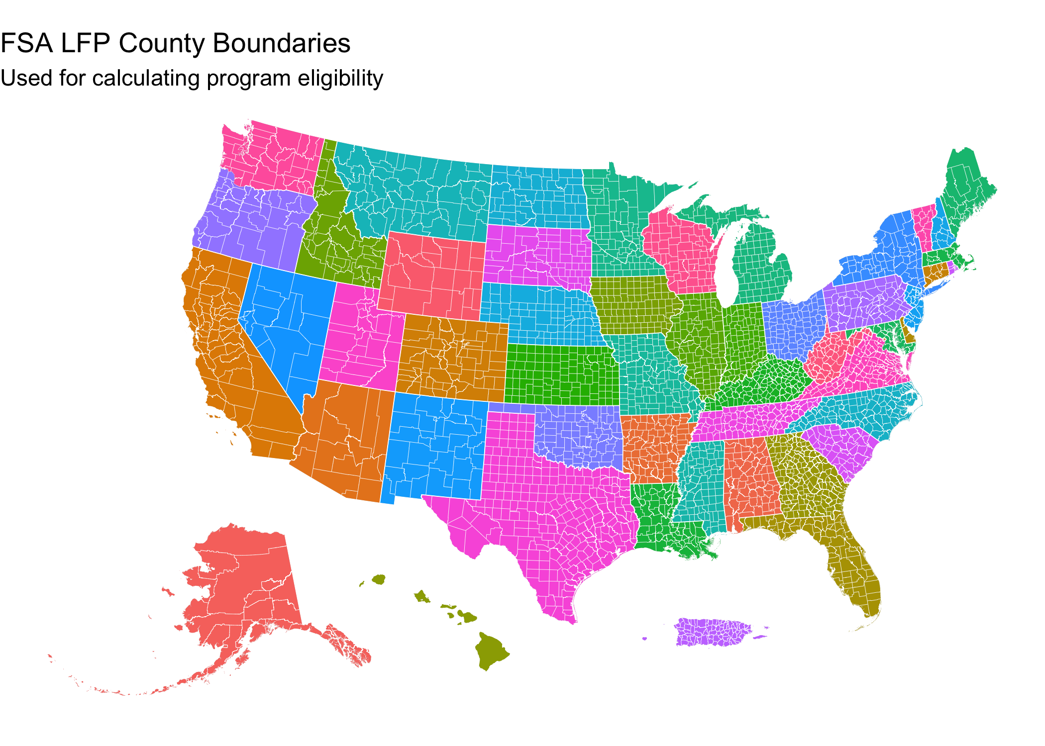 Livestock Forage Program Counties Preview
